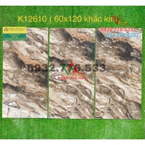 Gạch 60x120 hàng khắc kim ốp nền nhà phòng khách K12610