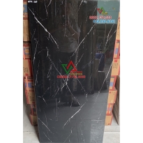 Gạch 60x120 hàng nhập khẩu TQ màu đen vân sọc trắng