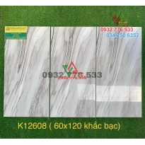 Gạch 60x120 khắc bạc bóng kiếng Trung Quốc