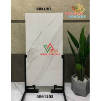 Gạch 60x120 khổ lớn màu trắng vân xám khói