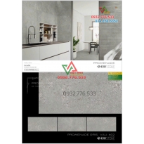 Gạch 60x120 khổ lớn màu xám đậm đá mờ sần hàng chính hãng