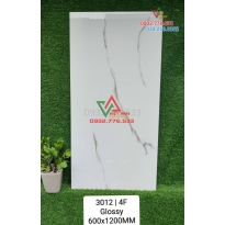 Gạch 60x120 lát nền màu trắng vân sọc giản dị