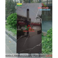 Gạch 60x120 màu đen bóng vân sọc trắng mã 1270