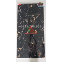 Gạch 60x120 màu đen vân cam lát nền biệt thự