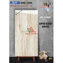 Gạch 60x120 màu nâu be vân sọc hàng liên doanh Việt Ấn