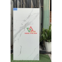 Gạch 60x120 màu trắng sọc ốp nhà villa sang trọng