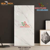 Gạch 60x120 màu trắng vân sọc xám