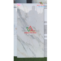 Gạch 60x120 màu trắng xám khói đậm bóng kiếng Ấn Độ