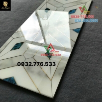Gạch 60x120 màu trắng xanh vân lục giác giá rẻ quận 7