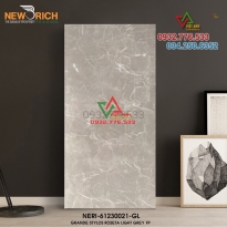 Gạch 60x120 màu xám nhạt vân tia chớp trắng