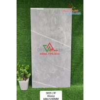 Gạch 60x120 màu xám vân sọc trắng ốp bậc cầu thang