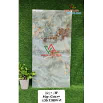 Gạch 60x120 màu xanh vân giả đá bóng kiếng