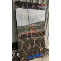 Gạch 60x120 TQ,Gạch bóng kiếng 60x120 màu đen vân cam mã LTP12807