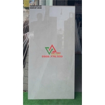GẠCH 60X120 TRẮNG XÁM VÂN ĐÁ NHẸ BÓNG KIẾNG ẤN ĐỘ