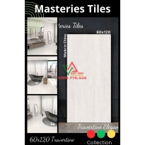 Gạch 60x120 Travertine màu be nhạt sang trọng đẳng cấp