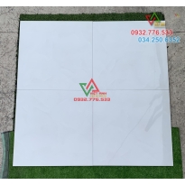 Gạch 60x60 đá bóng kiếng màu trắng xám nhẹ