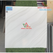 Gạch 60x60 họa tiết gợn sóng màu trắng