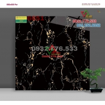 Gạch 60x60 màu đen chớp vân cam mã 6651