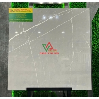 Gạch 60x60 màu ghi vân sọc trắng đá bóng granite