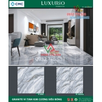 Gạch 60x60 màu xám trắng siêu bóng kiếng