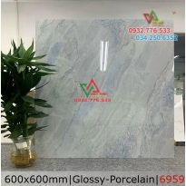 Gạch 60x60 màu xanh ngọc thạch bóng kiếng mã 6959