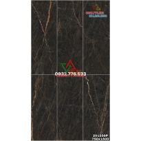 Gạch 75x150 màu đen vân cam nhập khẩu