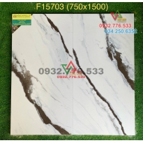 Gạch 75x150 màu trắng vân sọc nâu F15703