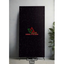 Gạch 80x160 Đen Galaxy Hạt Trắng Bóng Ấn Độ