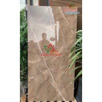 Gạch 80x160 khổ lớn màu nâu sọc trắng đá bóng kiếng