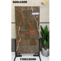 Gạch 80×160 màu nâu vân trắng bóng kiếng lát nền