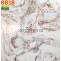 Gạch 80x80 đá bóng kiếng màu cafe mã 8818
