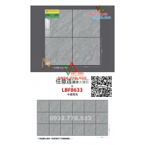 Gạch 80x80 đá bóng kiếng màu xám sáng bóng mã LBF8633