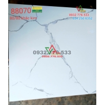 Gạch 80x80 đá khắc kim màu trắng mã 88070