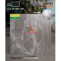 Gạch 80x80 đá mờ màu xám vân trắng độ dày 10mm
