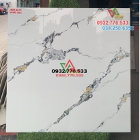 Gạch 80x80 hàng VN vân đá màu trắng họa tiết đẹp
