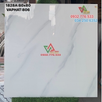 Gạch 80x80 mã 806 đá bóng kiếng mẫu mới tại kho