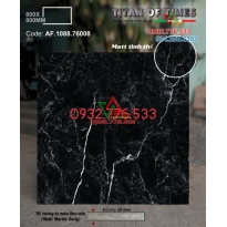 Gạch 80x80 matt tinh thể Apodio màu đen vân trắng