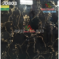 Gạch 80x80 màu đen vân chớp cam mã JD803