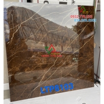 Gạch 80x80 màu nâu bóng kiếng vân tia chớp cao cấp