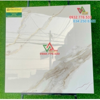 Gạch 80x80 màu trắng ánh kim vàng lát nền nhà đẹp