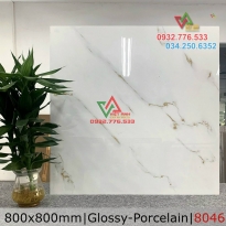 Gạch 80x80 màu trắng bóng mã 8046
