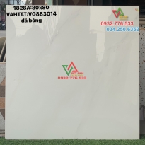Gạch 80x80 màu trắng khói nhạt đá bóng kiếng hàng sang xịn