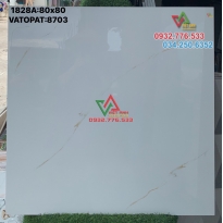 Gạch 80x80 màu trắng vân cam nhẹ mã 8703