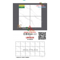 Gạch 80x80 màu trắng vân mây mã LBF8636
