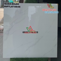 Gạch 80x80 màu trắng vân mây ốp lát tường mã 8846