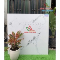 Gạch 80x80 màu trắng vân sọc xám