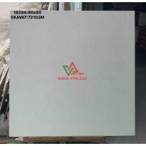 Gạch 80x80 Trắng Ghi Trơn Mờ Việt Nam