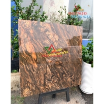Gạch 80x80 vân đá màu nâu sáng bóng sang trọng