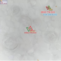 Gạch 80x80 vân hoa màu trắng 12874