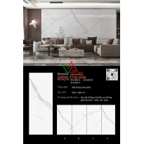 Đá Nung Kết 90x180 Trắng Vân Đá